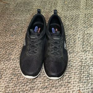 Black Sketcher Tennis Shoes